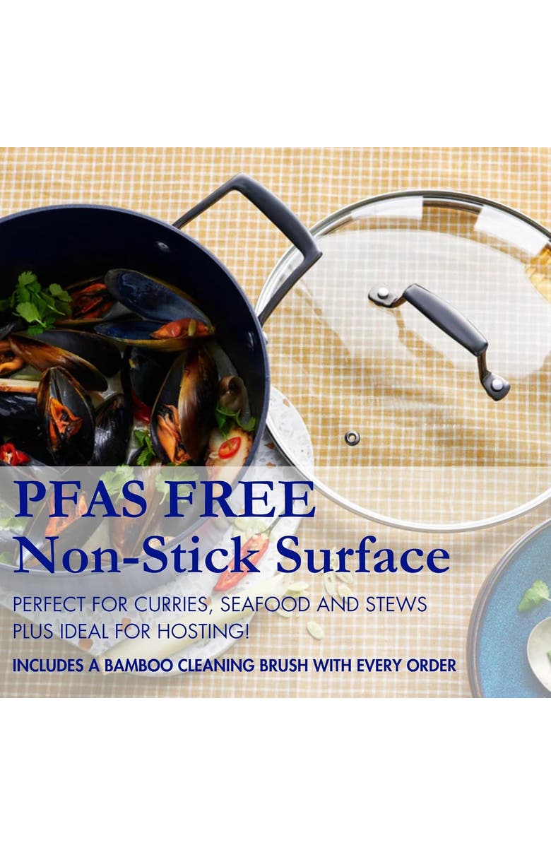 Blu. 11 inch Saute Pan with Lid, Alternate, color, Black