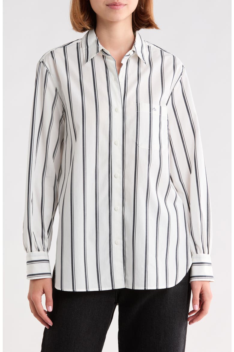 Max Striped Shirt, Main, color, NAVY STRIPE