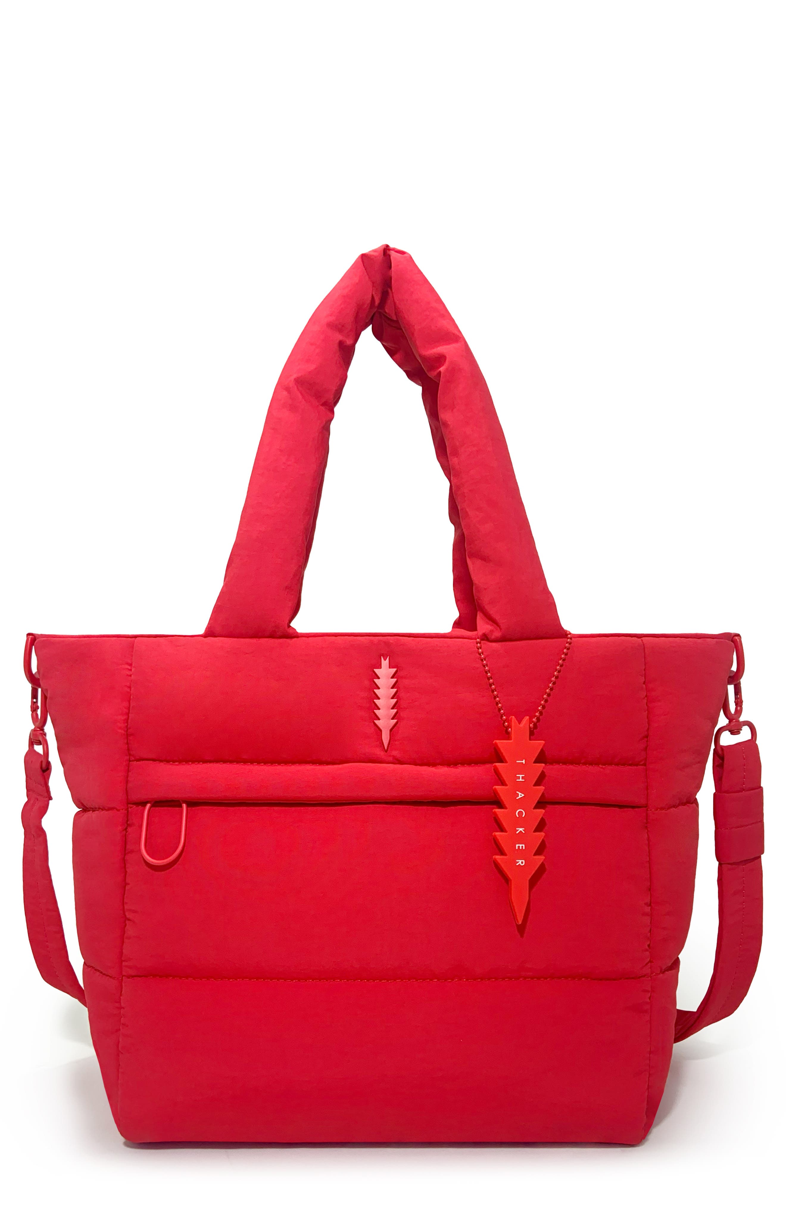 Thacker Quinn Quilted Medium Tote Bag, Main, color, Apple