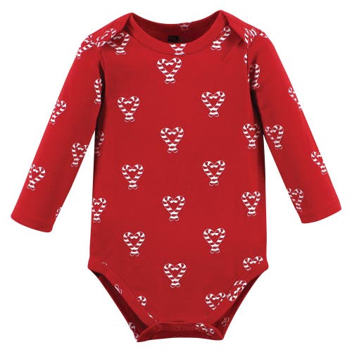 Hudson Baby Infant Breathable Cotton Long-sleeve Bodysuit Bundle 3 Count In Multi