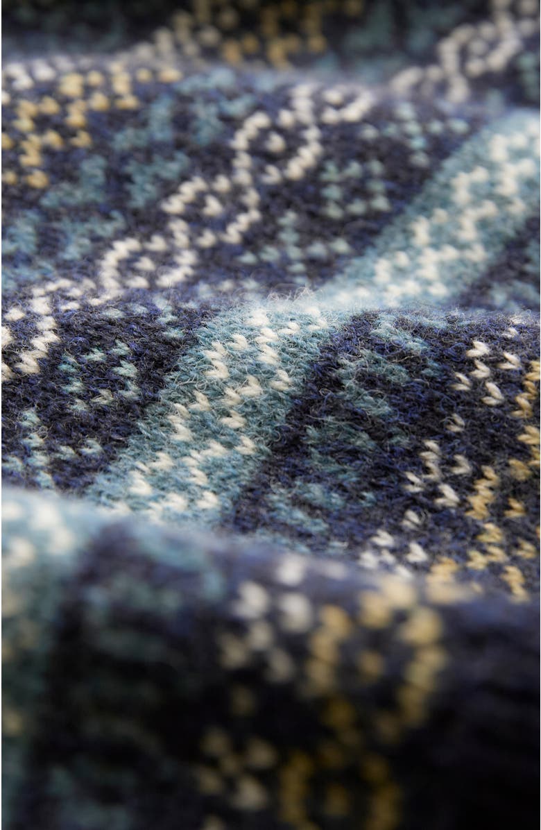 Celtic & Co. Traditional Fair Isle Sweater, Alternate, color, Navy