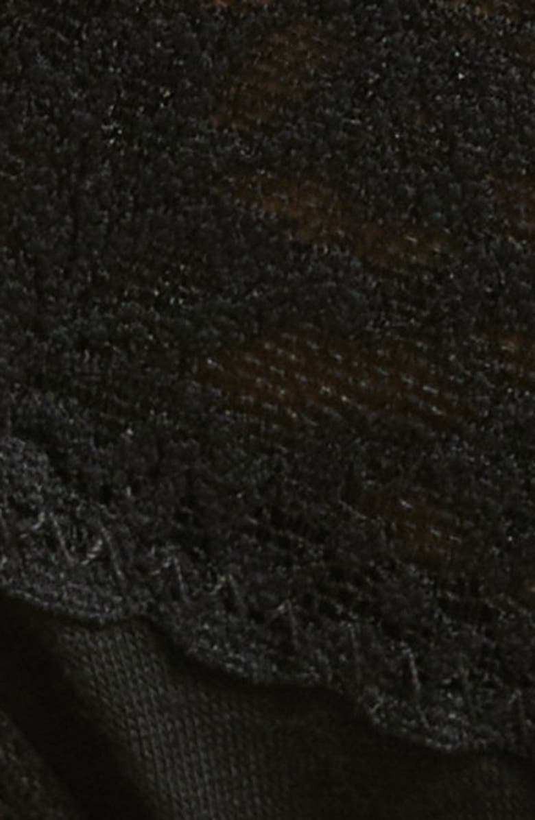 Hanky Panky Mid Rise Lace Trim Thong, Alternate, color, 