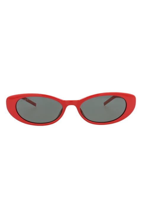 52mm Oval Sunglasses