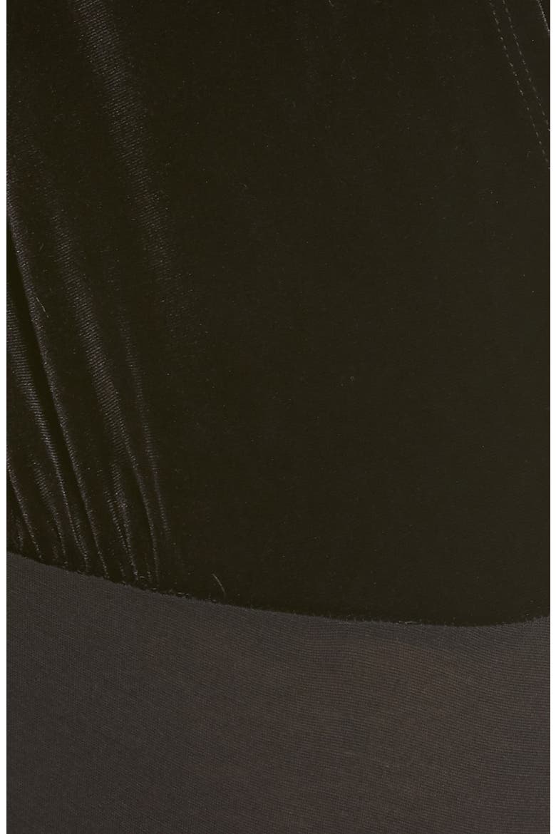 Be Your Love Velour Bodysuit, Alternate, color, BLACK