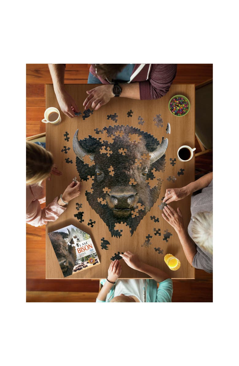 Madd Capp I Am Bison 300 Pieces Animal Shaped Jigsaw Puzzle, Alternate, color, 