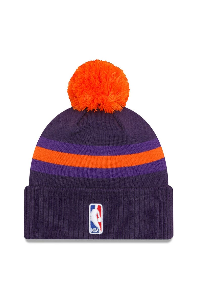 New Era Men's New Era  Purple Phoenix Suns 2023/24 City Edition Cuffed Pom Knit Hat, Alternate, color, 