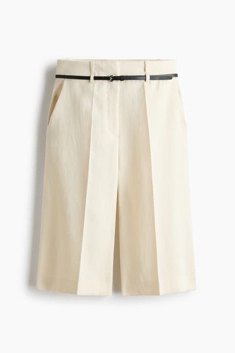 Bermuda Shorts With Belt