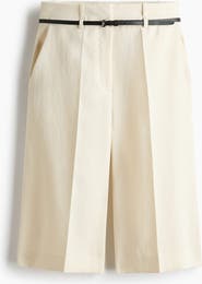 H&M Bermuda Shorts With Belt