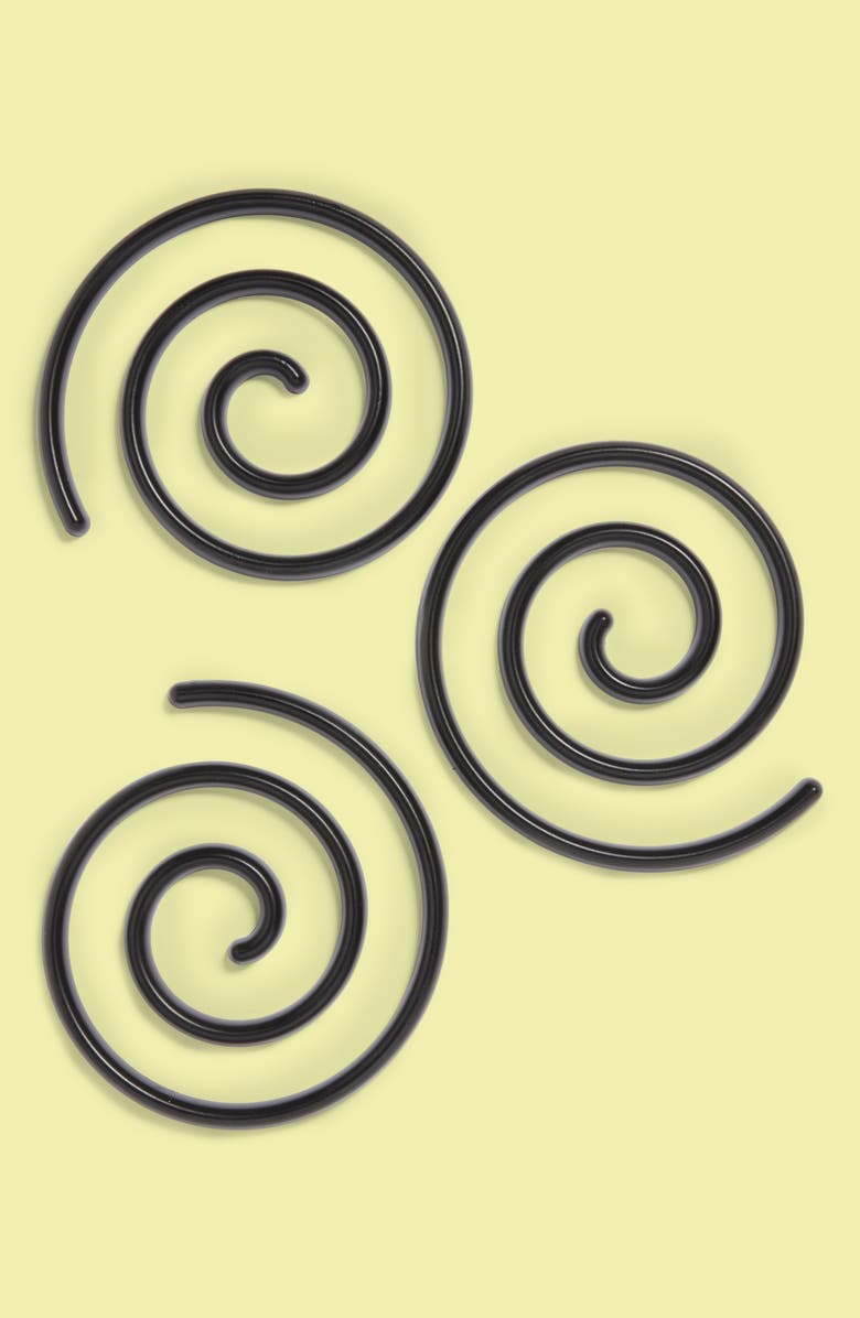 GOOD THING Set of 3 Spiral Trivets, Main, color,