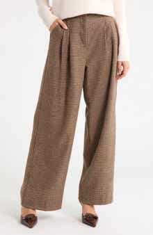 Sophia Wide Leg Wool Trousers
