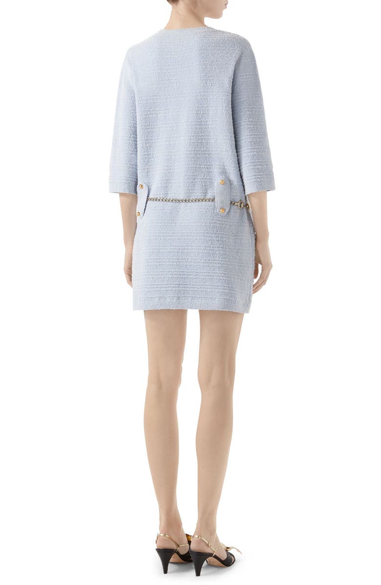 Gucci Belted Cotton Blend Sweater Dress, Alternate, color,