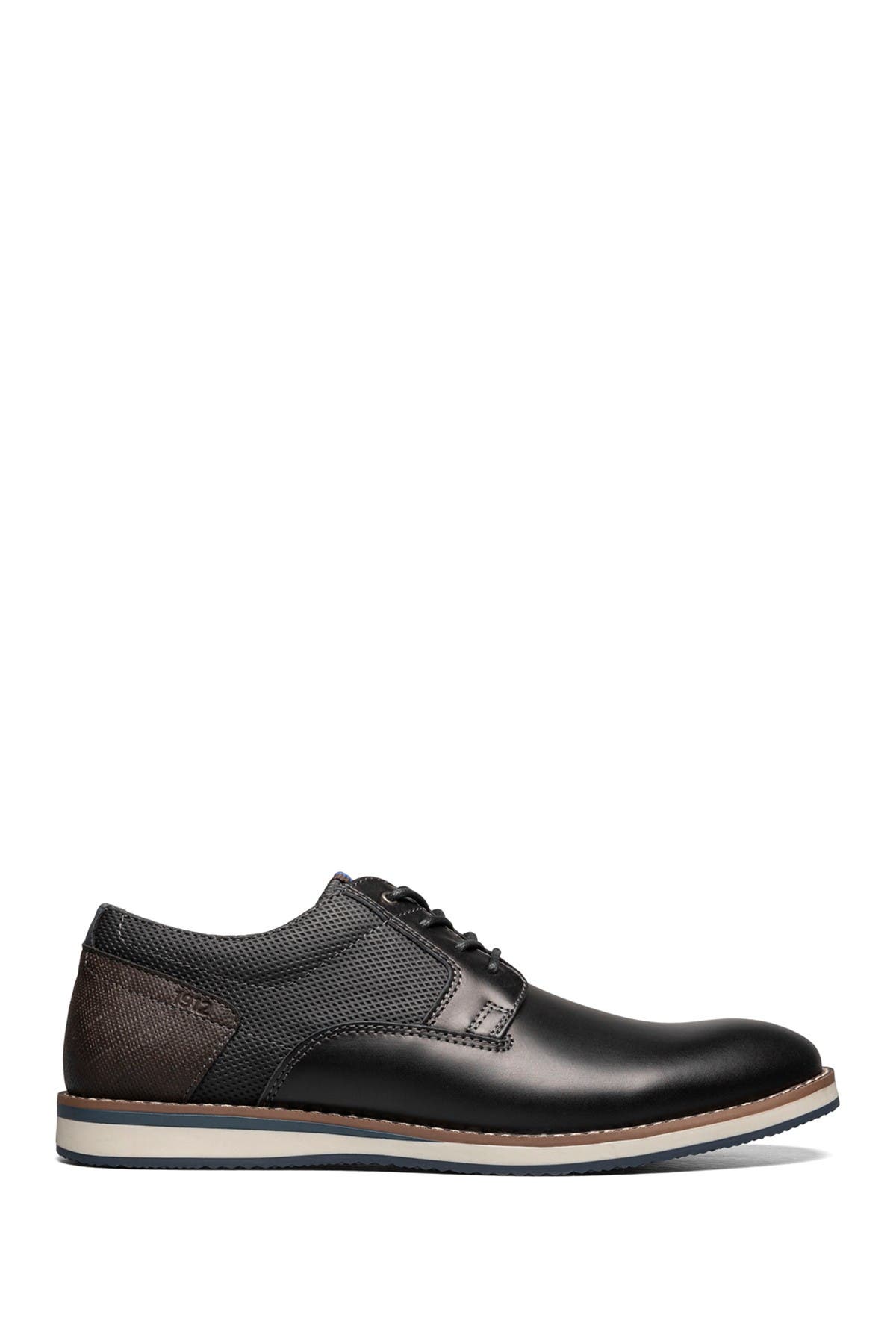 NUNN BUSH Circuit Leather Plain Toe Derby - Wide Width Available, Alternate, color, Black Multi