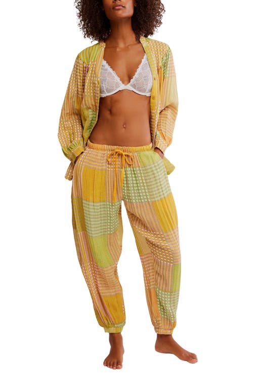 Free People Night After Night Pajama Pants In Multi