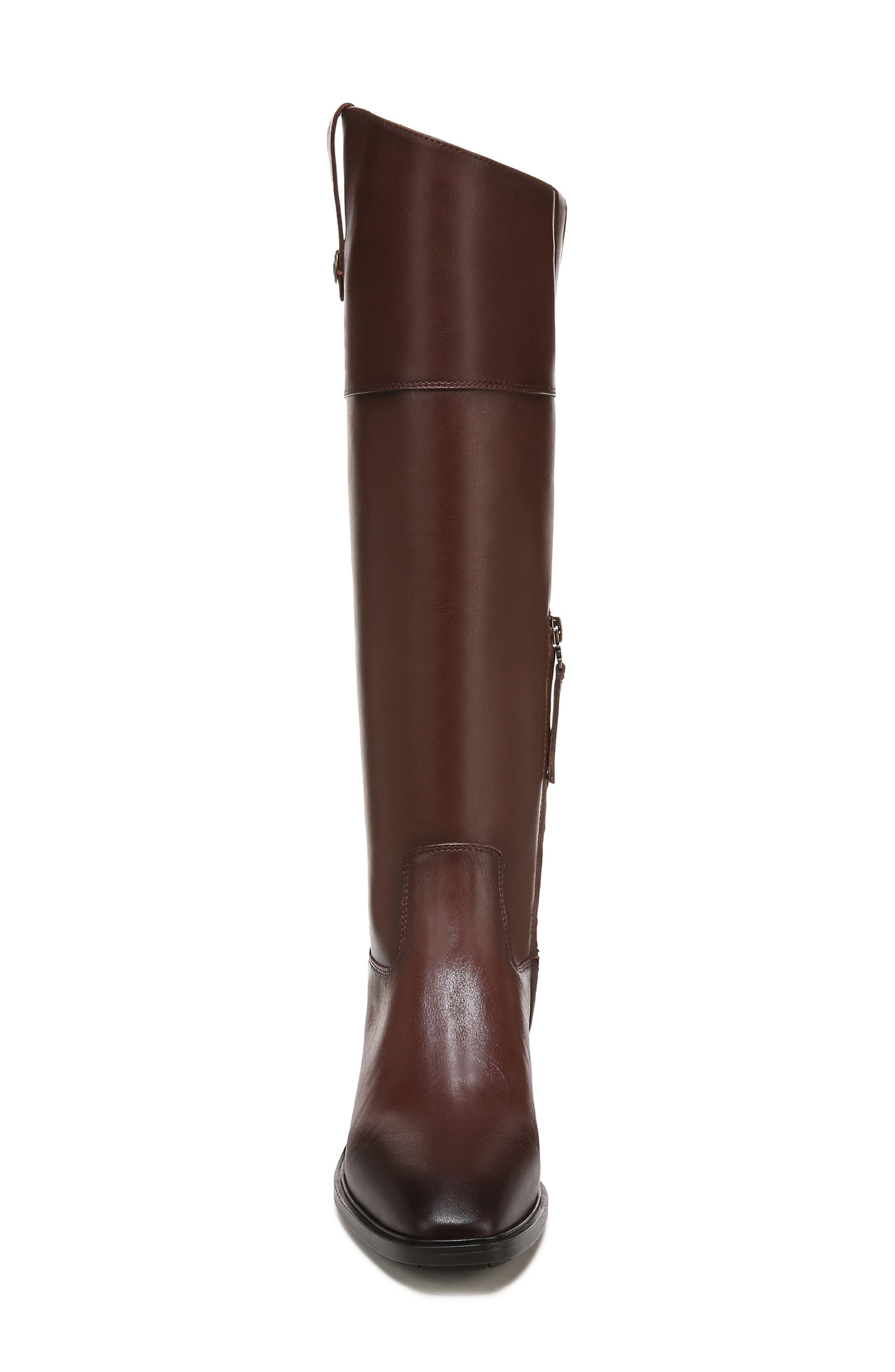 Drina Leather Knee High Boot, Alternate, color, BROWN