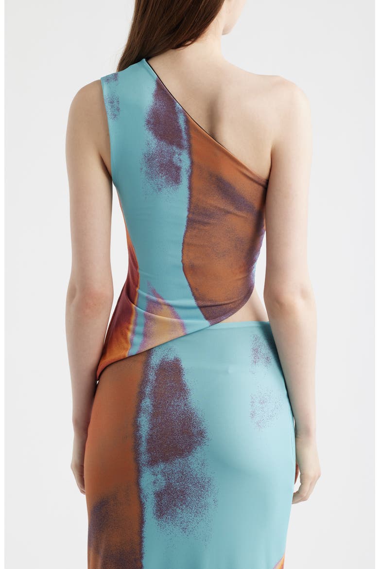 Besos One Shoulder Asymmetric Top, Alternate, color, TURQUOISE