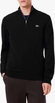 Lacoste Regular Fit Quarter Zip Sweater