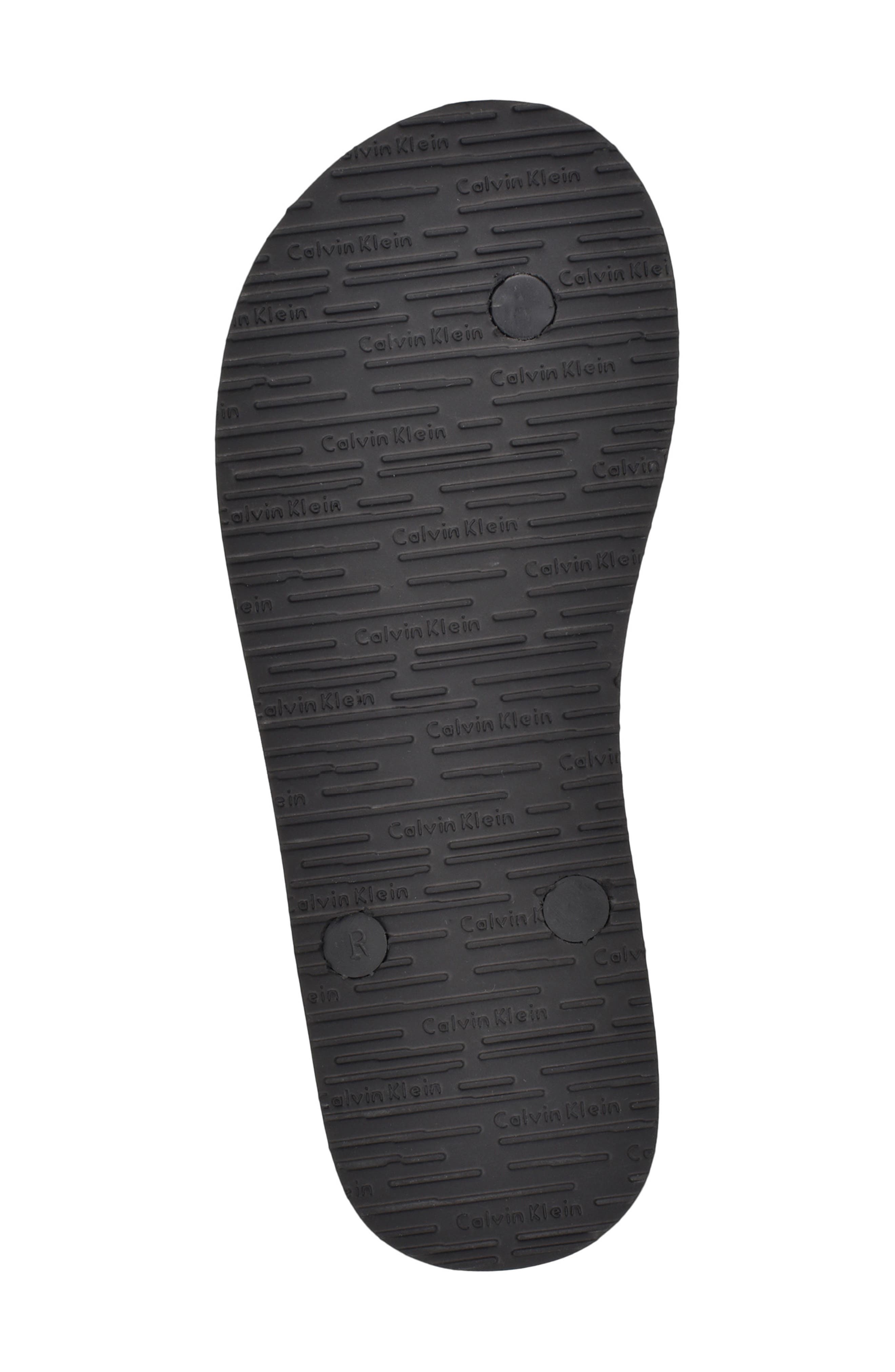 Calvin Klein Sarminya Flip Flop Sandal, Alternate, color, Black