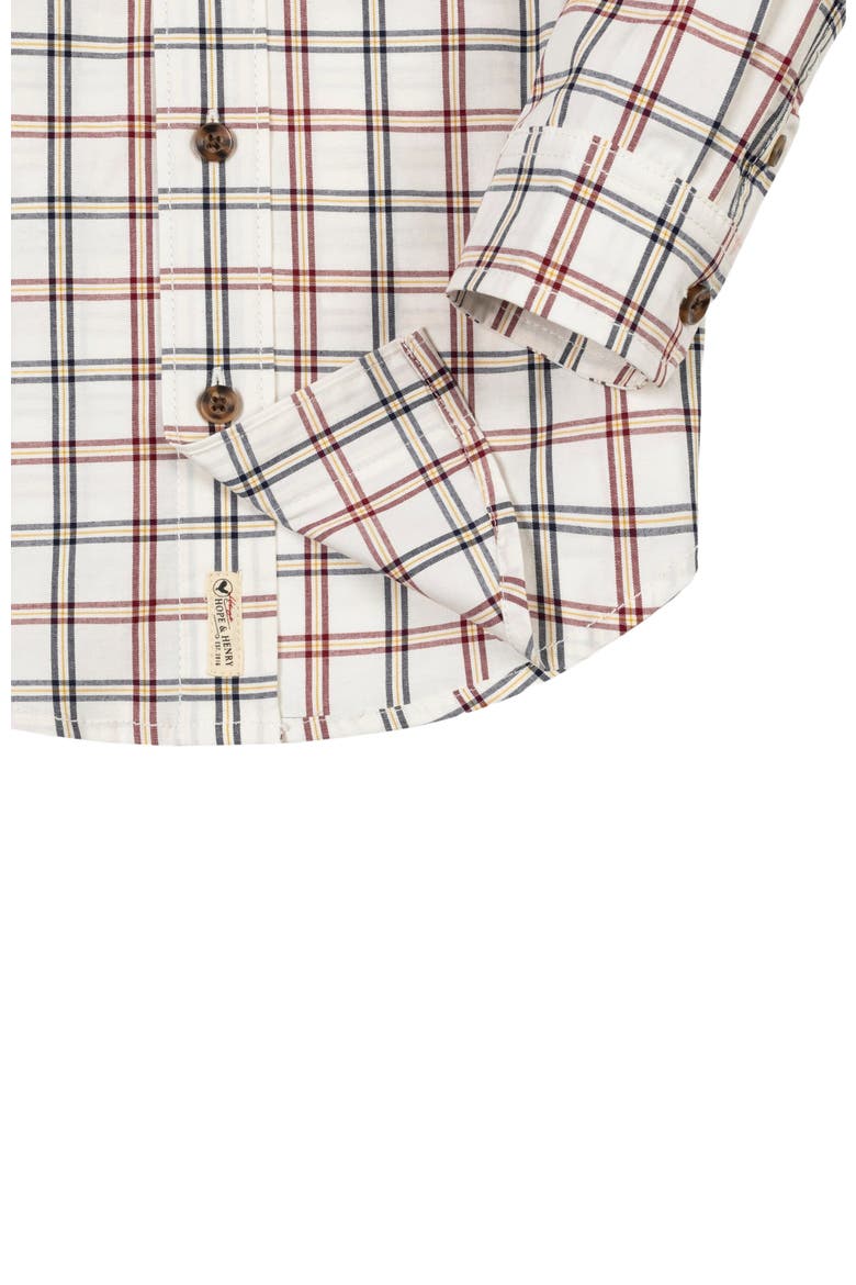 Baby Boys' Organic Stretch Poplin Shirt, Infant, Alternate, color, Homeroom Check