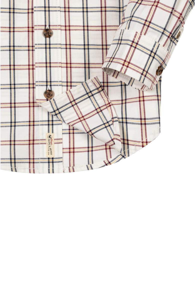 Hope & Henry Baby Boys' Organic Stretch Poplin Shirt, Infant, Alternate, color,