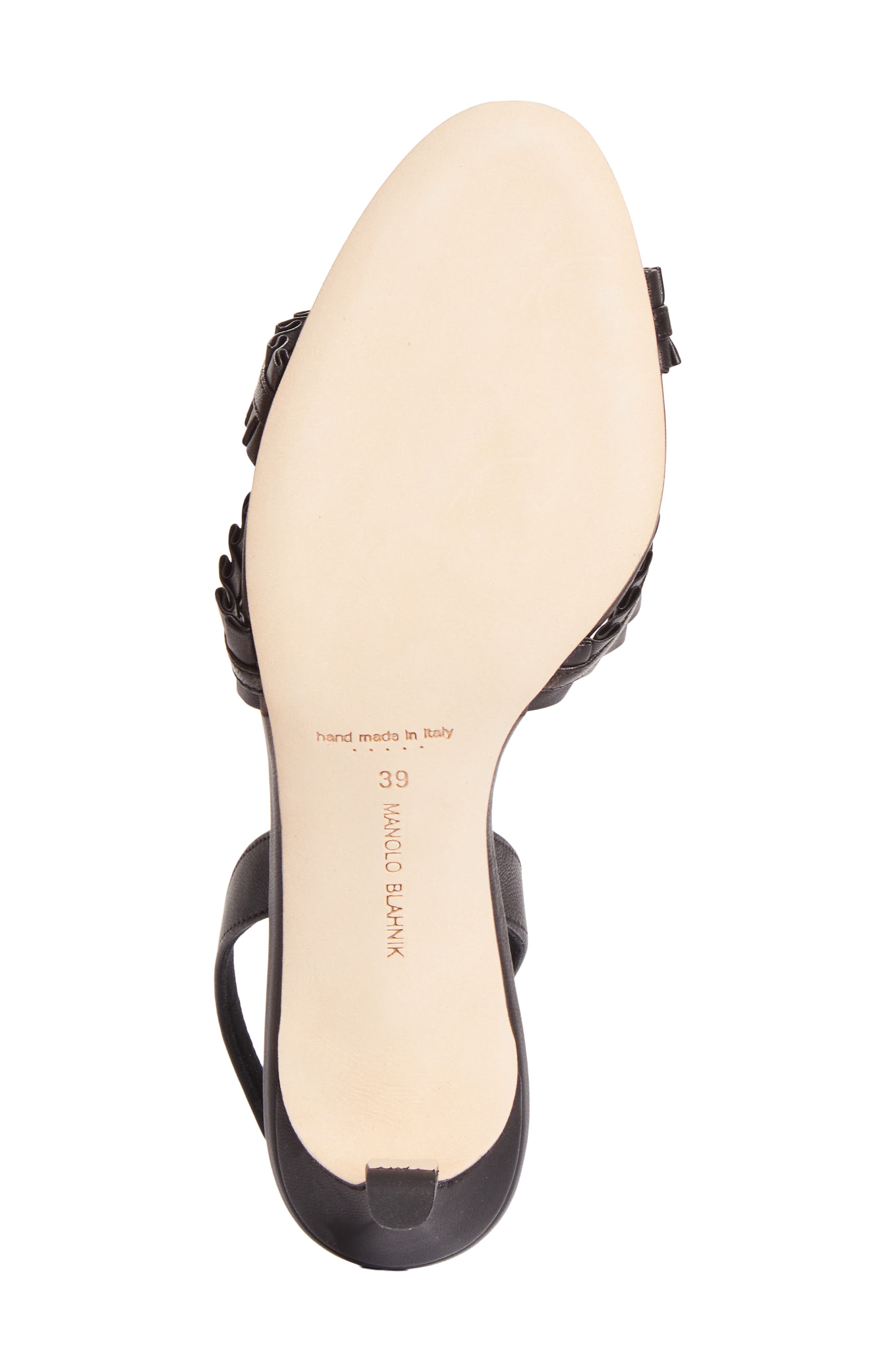 Manolo Blahnik Volusan Slingback Sandal, Alternate, color, Black