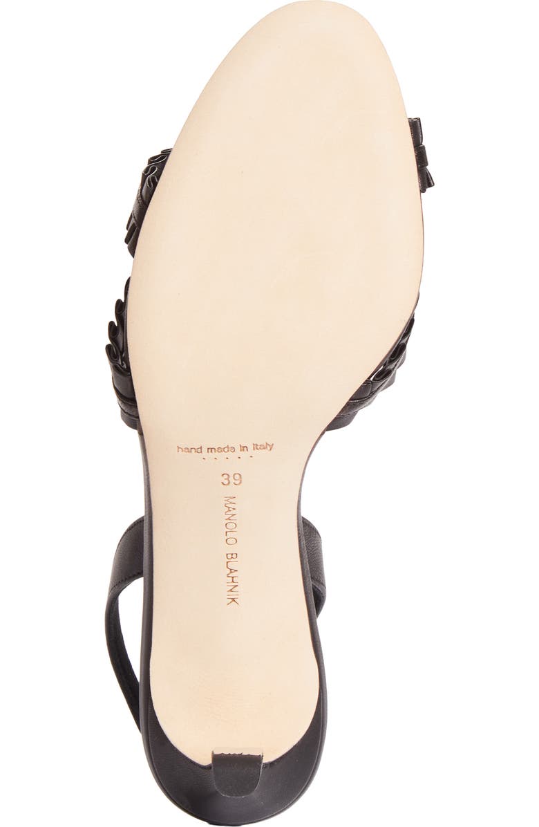 Manolo Blahnik Volusan Slingback Sandal, Alternate, color, Black
