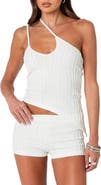 EDIKTED Phoebe Asymmetric One-Shoulder Knit Camisole