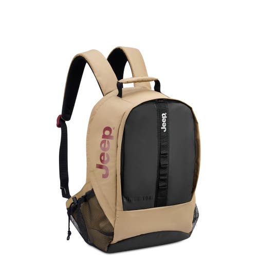 JEEP JS011B 15.6" Laptop Laptop Travel Backpack in Beige 