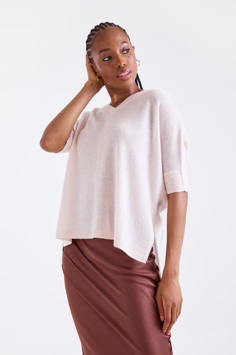 Venetia Vee V-Neck 100% Cashmere Sweater