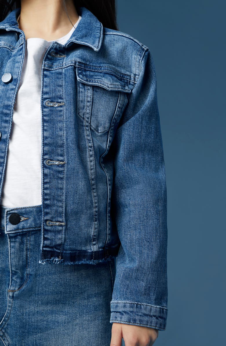 DL1961 Kids' Distressed Denim Jacket, Alternate, color, 