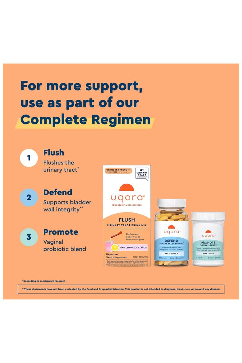 Flush - Urinary Tract with D-Mannose, Vitamin C, Vitamin B6, Potassium, Magnesium & Calcium Gluten Free & Vegan Pink Lemonade Flavor, Alternate, color, None