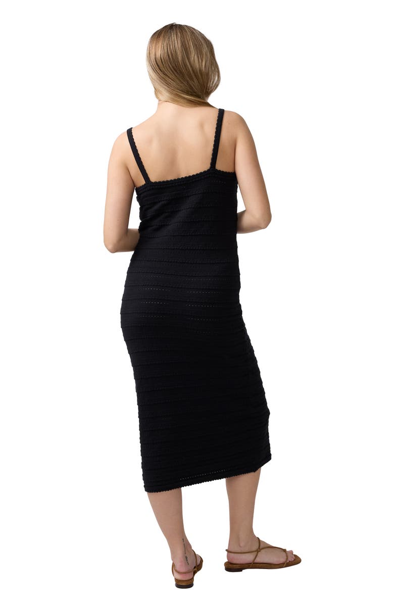 Ingrid & Isabel Textured Body Con Sweater Dress, Alternate, color, Black