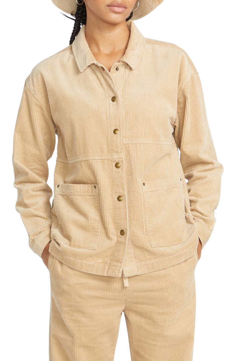 Volcom Stone Street Corduroy Shacket, Main, color,