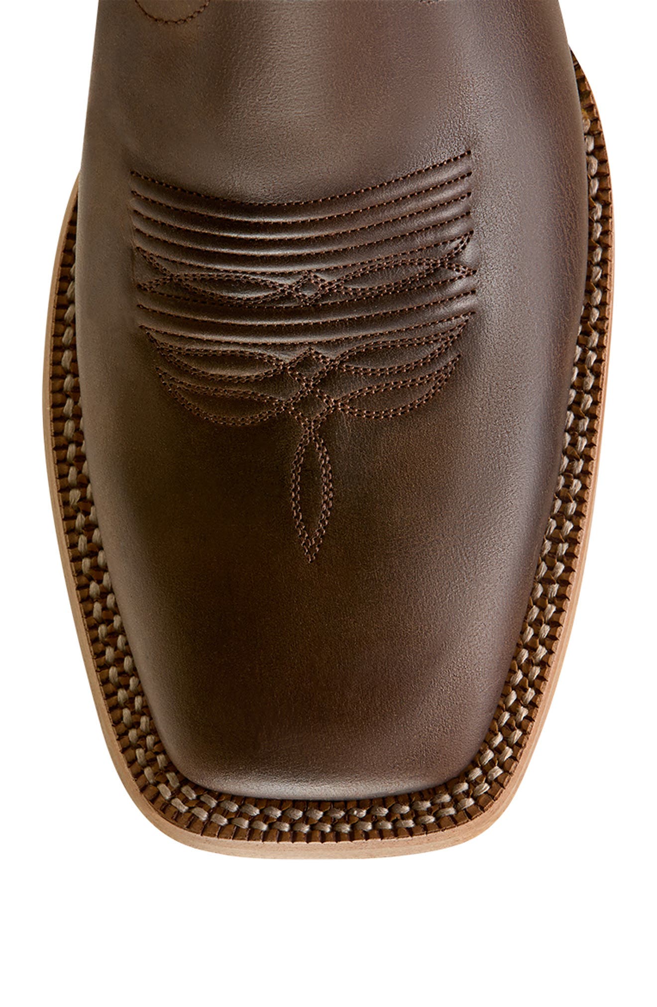 Slatewood Wide Square Toe Western Boot, Alternate, color, DARK WHISKEY