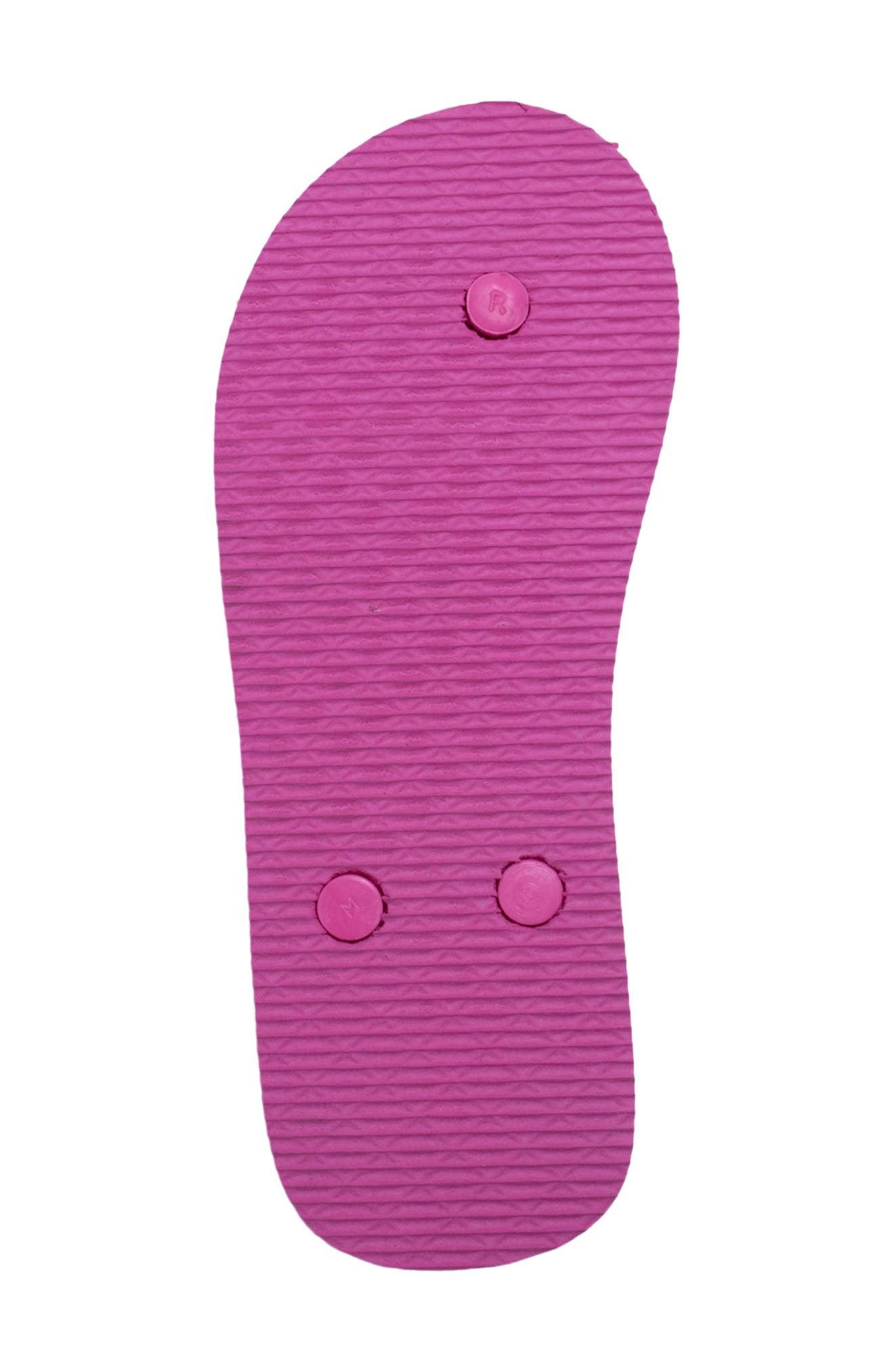 Logo Print Flip Flop, Alternate, color, FUCHSIA