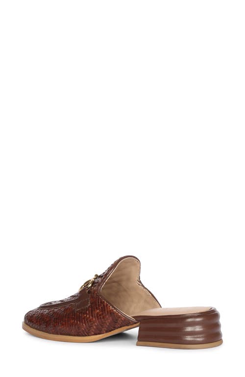Saint G Women's Brown Izaan - Heeled Mule - Mahogany In Mahogany