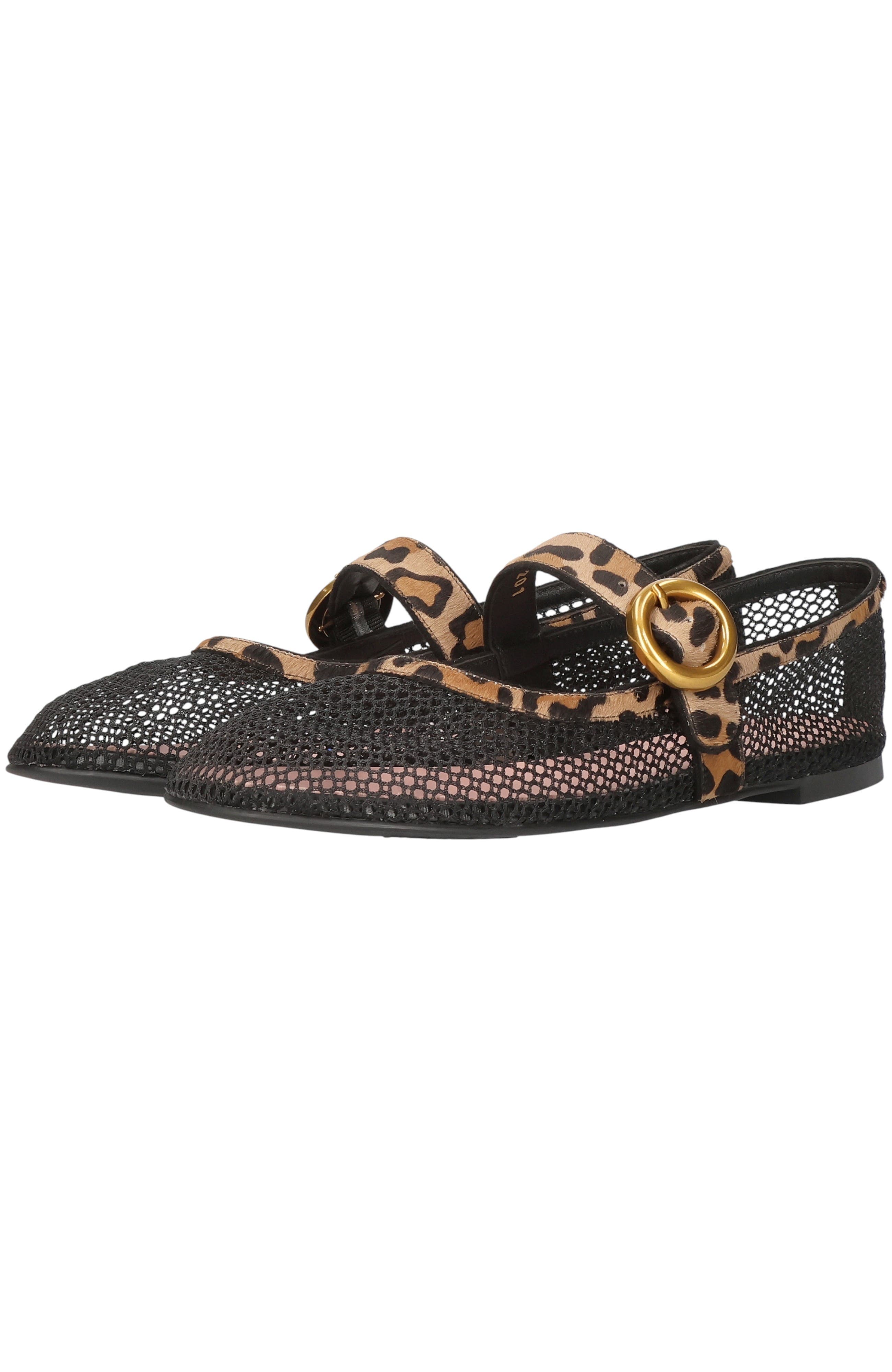 Pretty Ballerinas Mesh Buckle Mary Jane, Alternate, color, Black