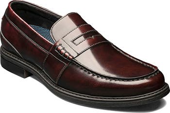 NUNN BUSH Lincoln Leather Moc Toe Penny Loafer - Wide Width  display picture 1