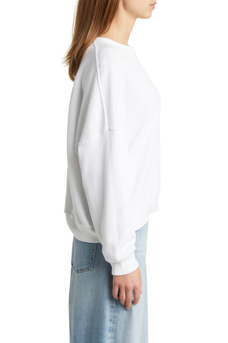 The Teammate Cotton Sweatshirt, Alternate, color, TRUE WHITE