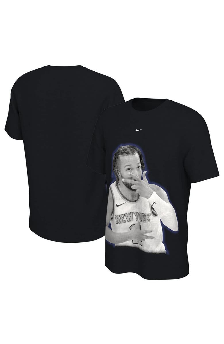 Nike Unisex Nike Jalen Brunson Black New York Knicks Player Graphic T-Shirt, Main, color, 