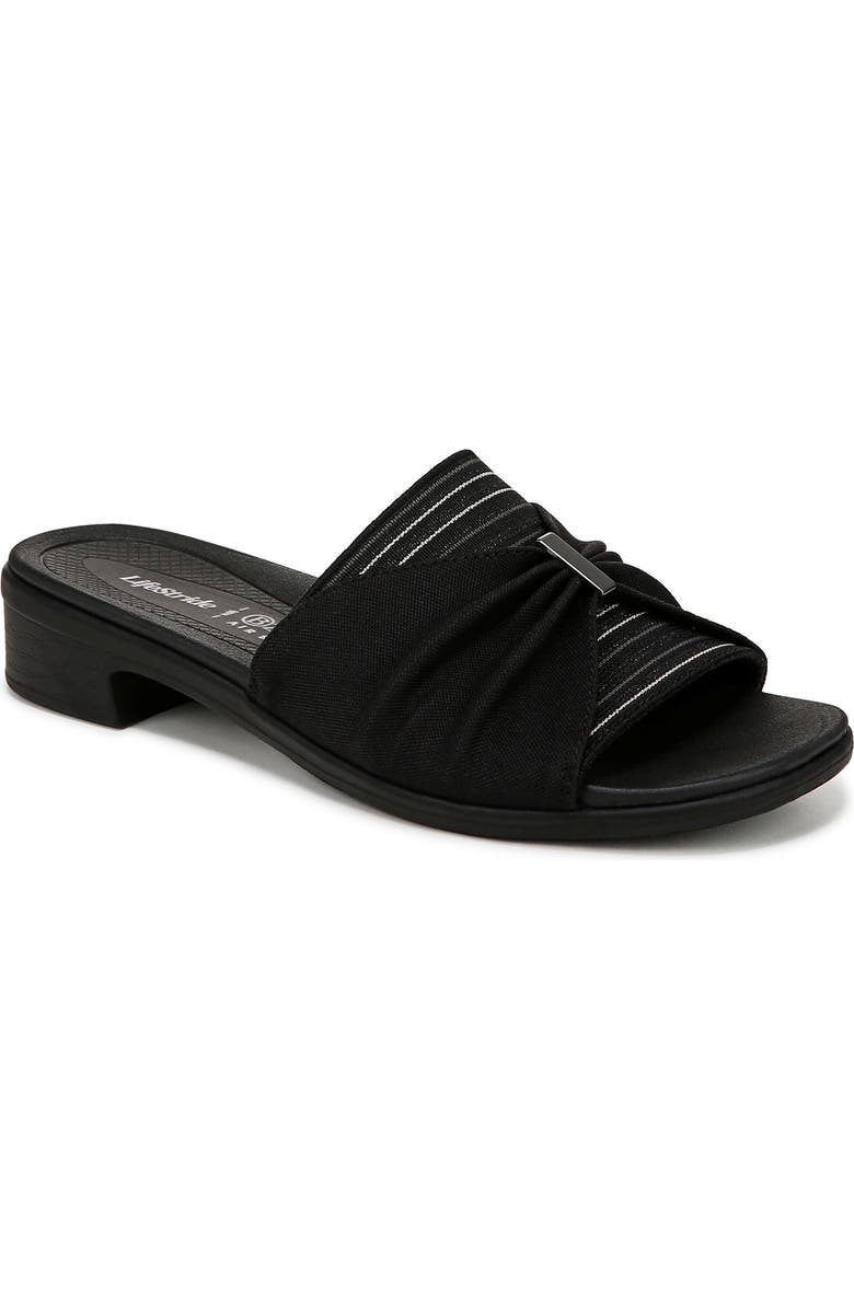 LifeStride Paradise Slide Sandal, Main, color, Blk