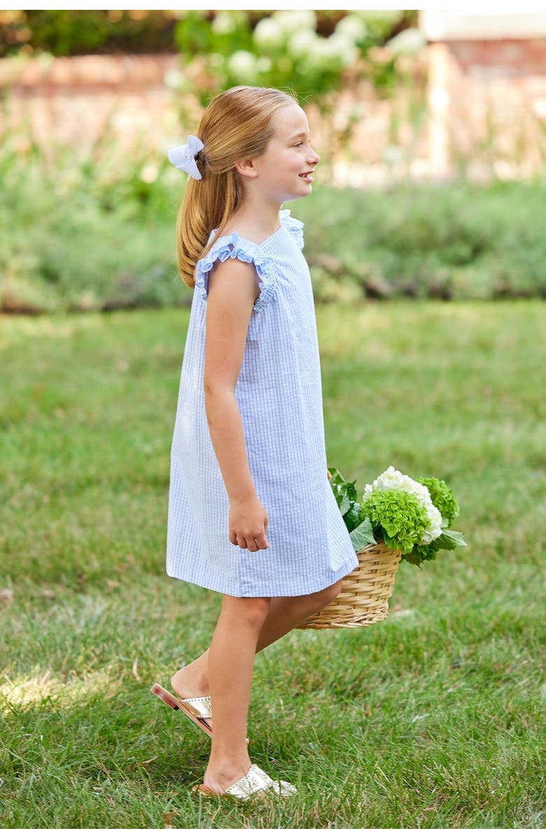 Little English Kids' Kari T-Shirt Dress, Alternate, color, Seaside Seersucker