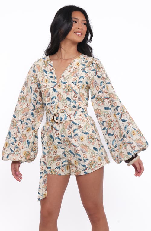 Petal And Pup Petal & Pup Soul Belted Romper In Multi