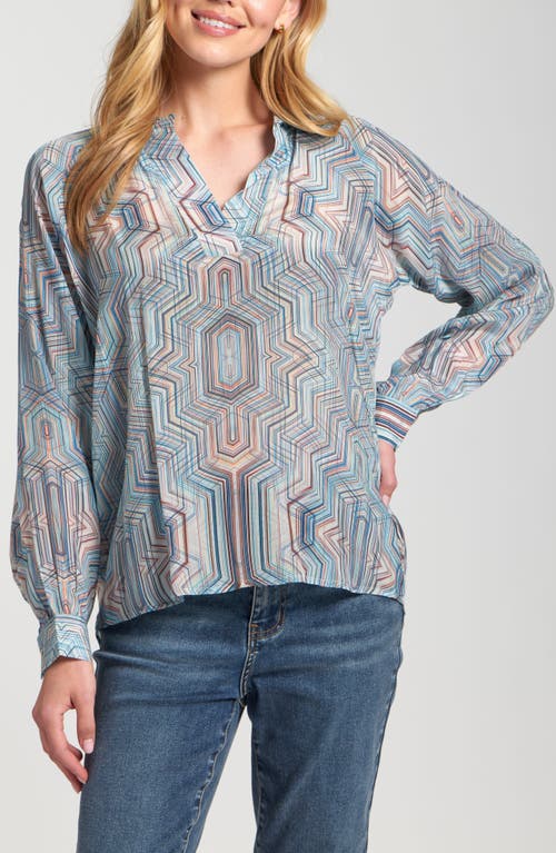 Apny Long Sleeve Shirt In Blue