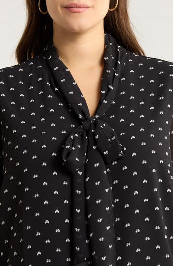 Rosaly Bow Print Top