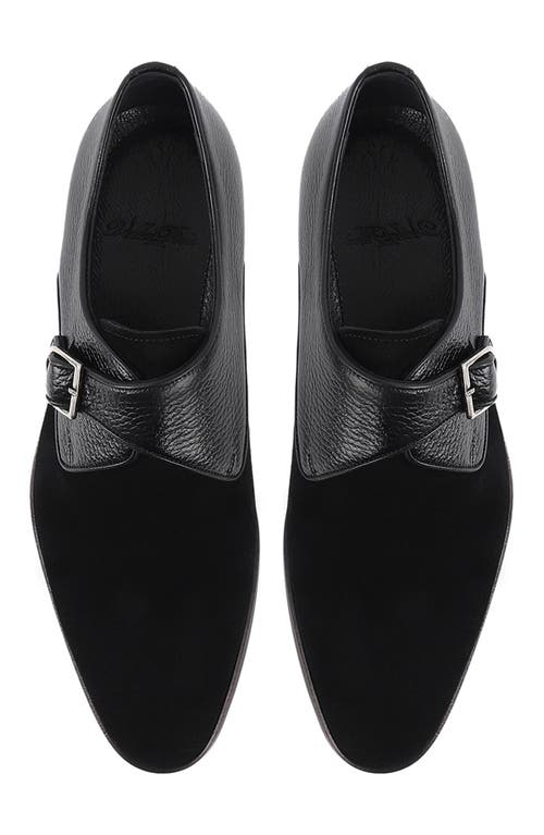 Vellapais Waco Monk Strap Loafer In Black