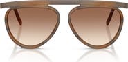 ARMANI 58mm Pilot Sunglasses