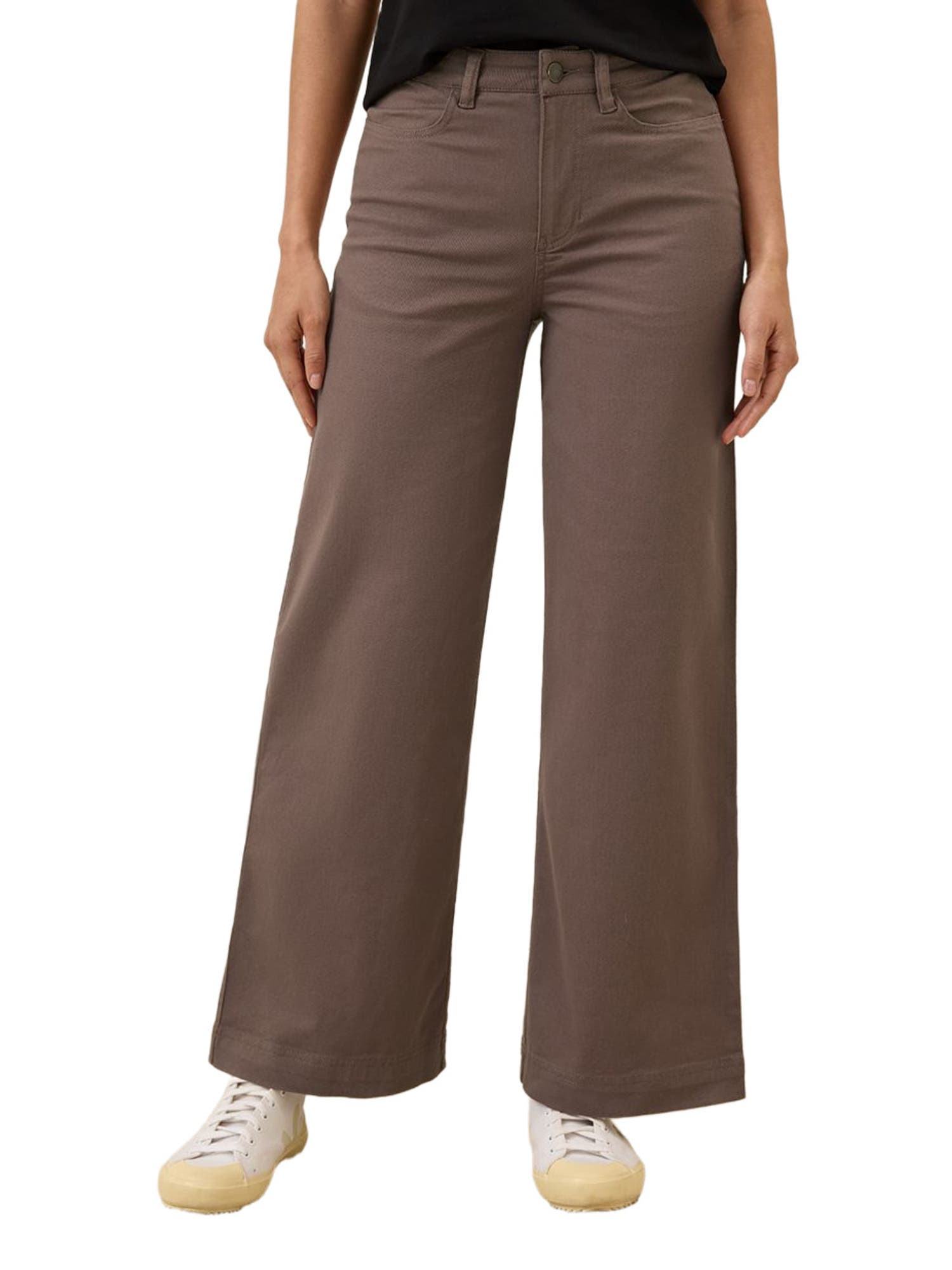 Organic Stretch Twill Wide Leg Pant - image 4