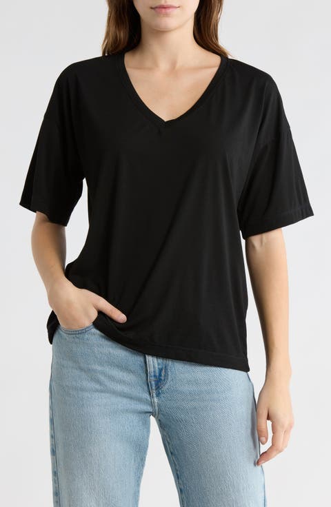 Slouchy V-Neck T-Shirt