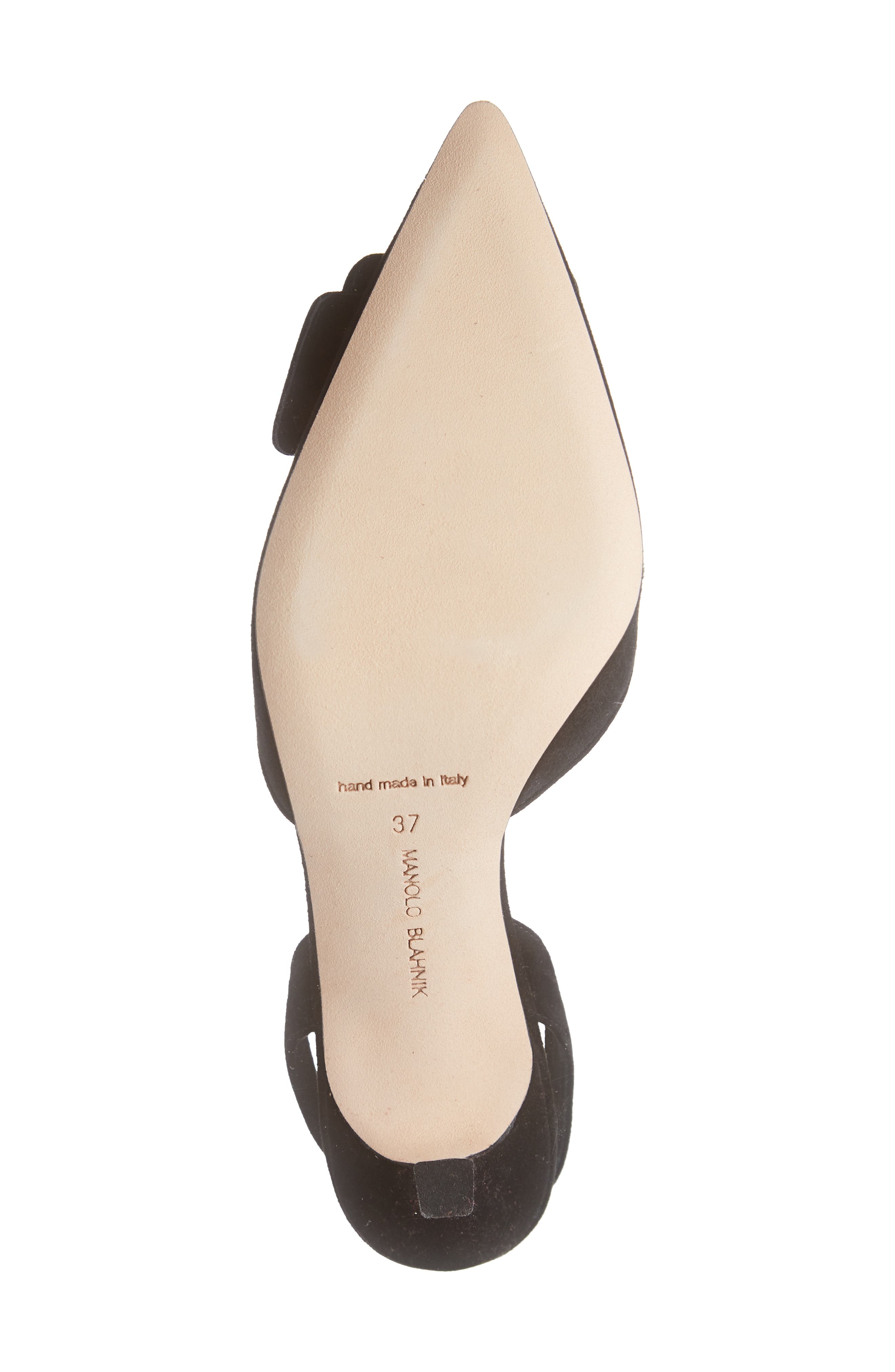 Manolo Blahnik Maysli Buckle Slingback Pointed Toe Pump, Alternate, color, 