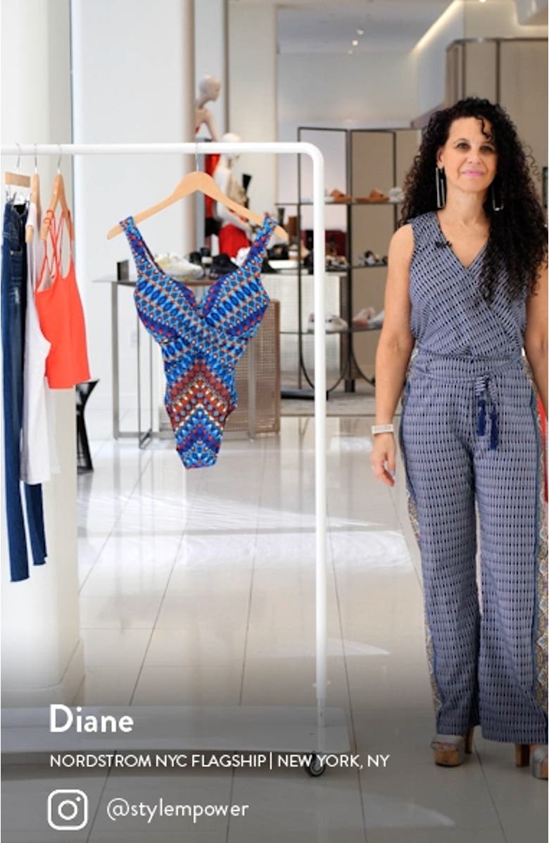Nepali Escape Crisscross Underwire One-Piece Swimsuit, sales video thumbnail